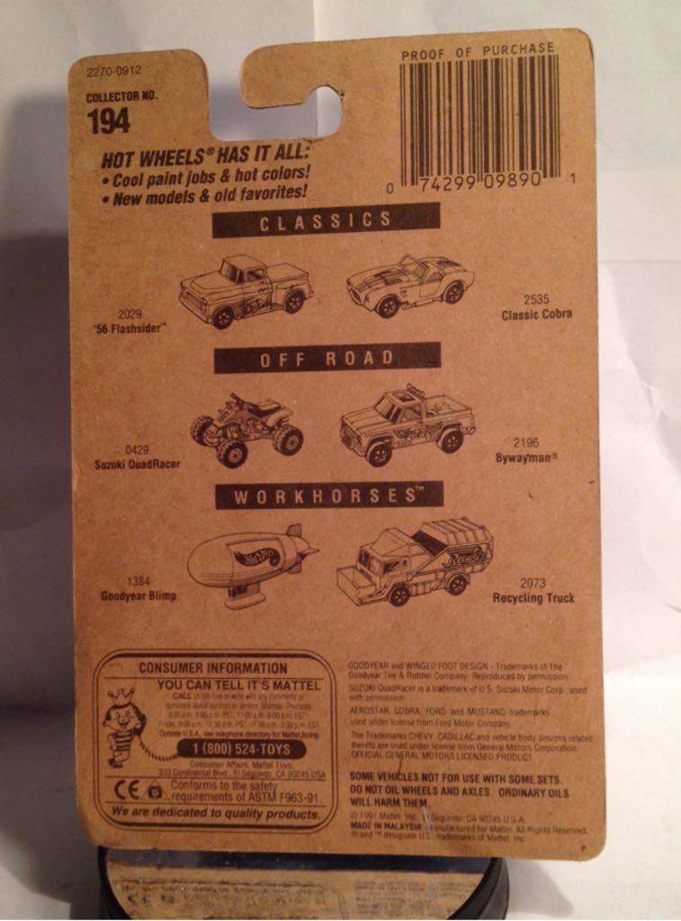 1995 Mainline - Mainline toy car collectible - Main Image 2