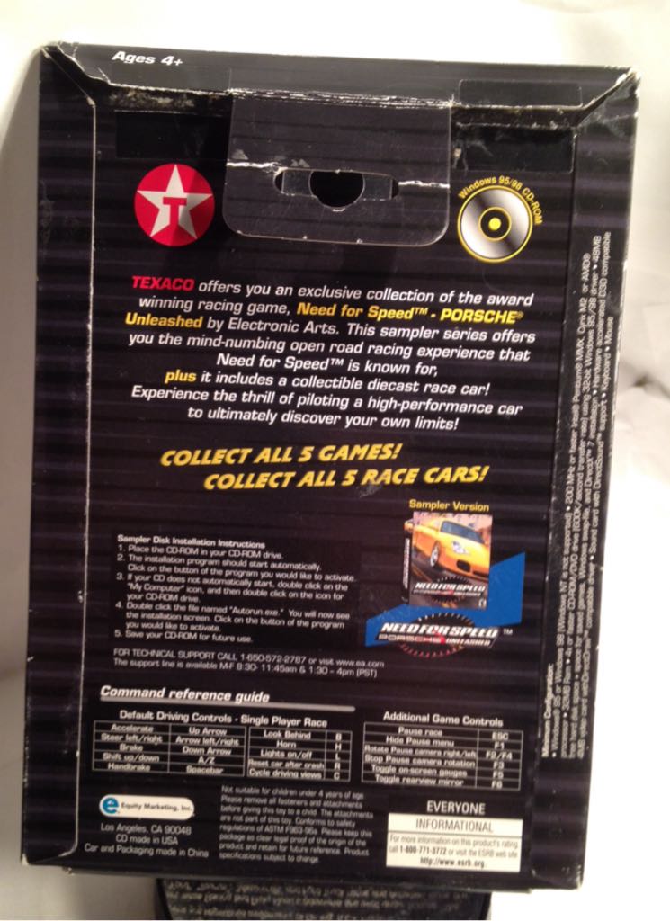 2000 Action Texaco Issue  - Need For Speed Porsche Unleashed toy car collectible - Main Image 2
