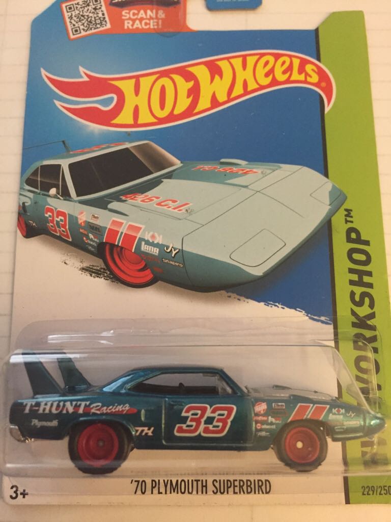 ’70 Plymouth Superbird - 2015 HW Workshop toy car collectible - Main Image 1