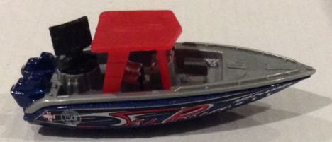 Lancha Speed Boat Gris - Machtbox toy car collectible - Main Image 2