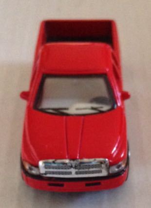 Dodge Ram 4x4 Pick Up Roja - Kinsmart toy car collectible - Main Image 1