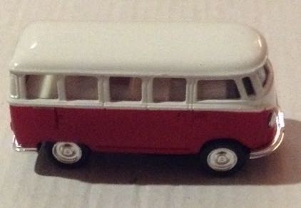 Combi Roja Con Techo Blanco - China toy car collectible - Main Image 2