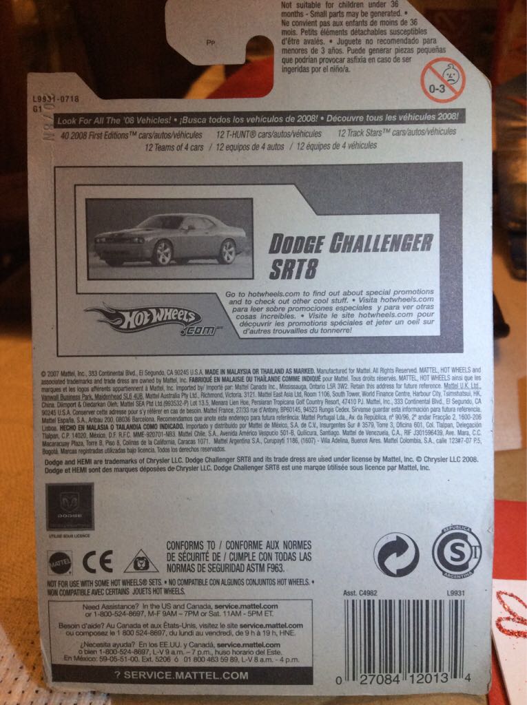 Dodge Challenger SRT8 40th Anniversary - First Editions toy car collectible - Main Image 2