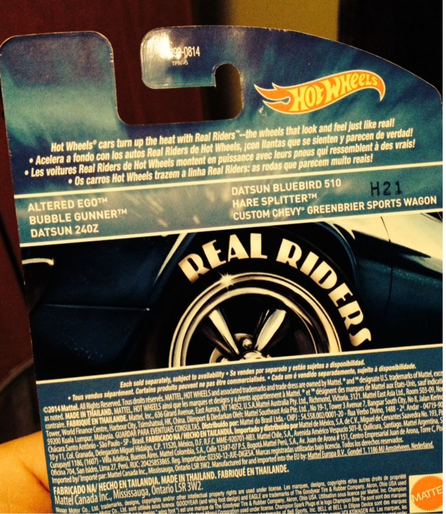 Datsun Bluebird 510 - Heritage Classics - Real Riders toy car collectible - Main Image 2