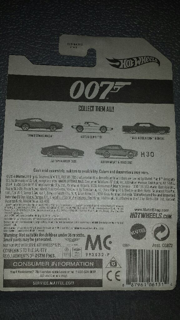 007 5/5 - James Bond toy car collectible - Main Image 2