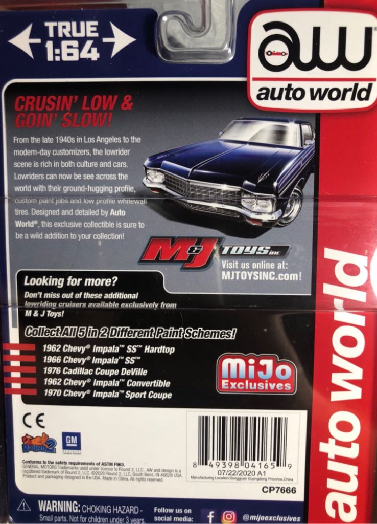 1970 Chevy Impala Custom Coupe - Custom Lowriders toy car collectible - Main Image 2