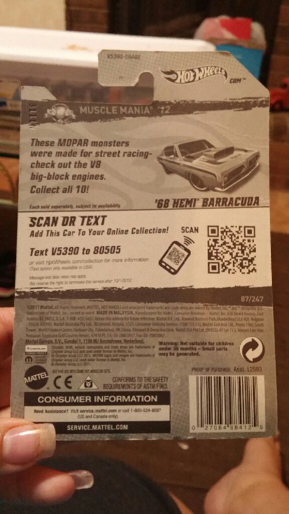 muscle mania-mopar 12  toy car collectible - Main Image 2