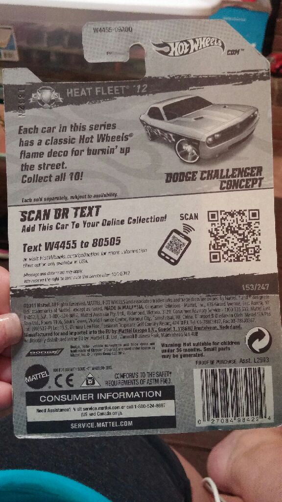 heat fleet 12 dodge challenger concept  toy car collectible - Main Image 2