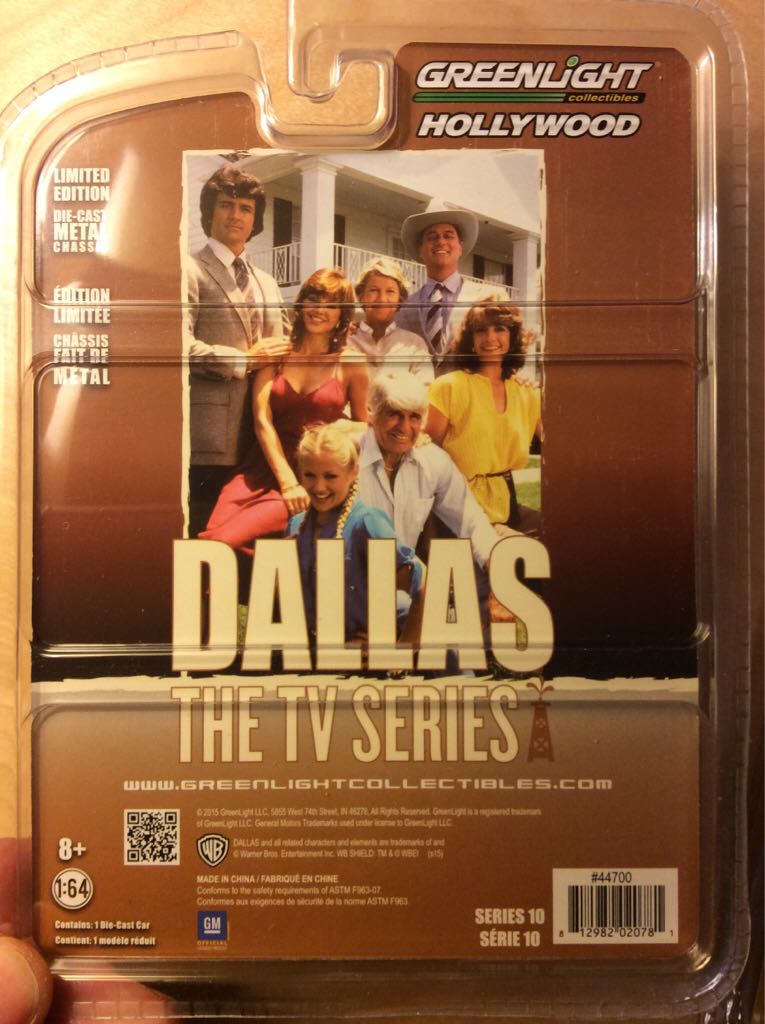 Dallas - 1978 Chevrolet Corvette - 2015 Greenlight Hollywood Series 10 toy car collectible - Main Image 2