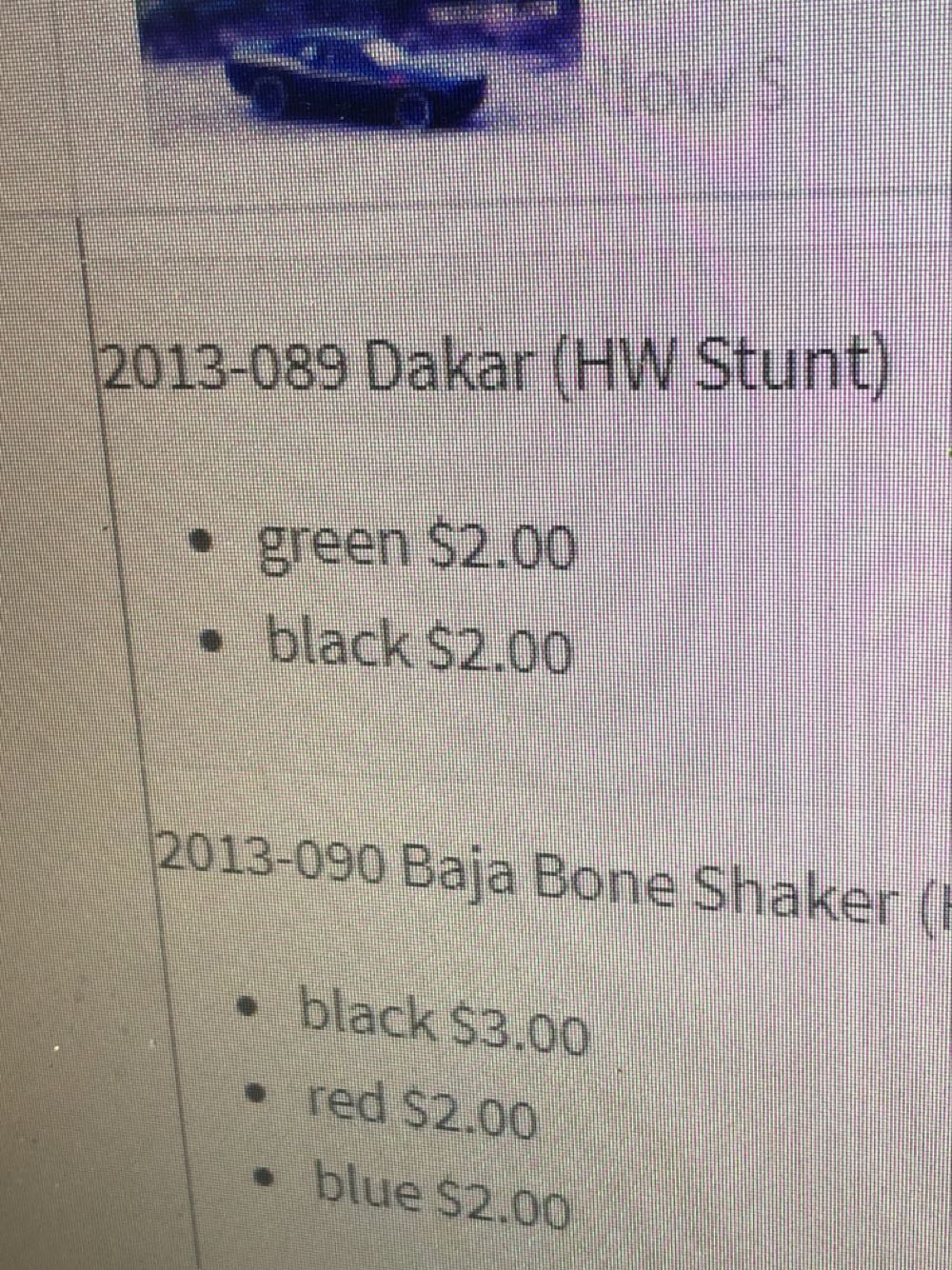 Dakar - Hot Wheels toy car collectible - Main Image 3