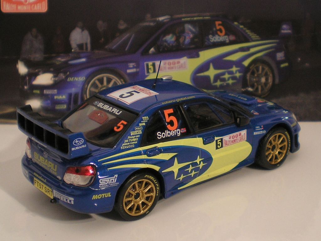 Subaru Impreza WRC / P.Solberg - P.Mills / Rallye Monte-Carlo 2008 / 1:43 - Rallye Monte-Carlo toy car collectible - Main Image 2