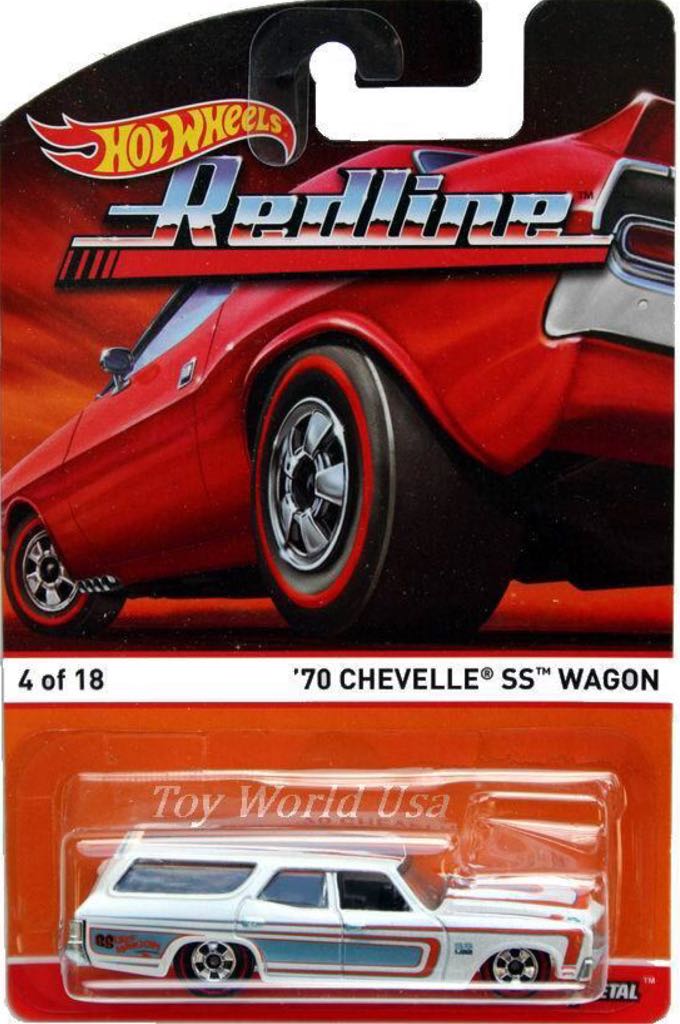 70 Chevelle SS Wagon - Hot Wheels Heritage Redline toy car collectible - Main Image 2