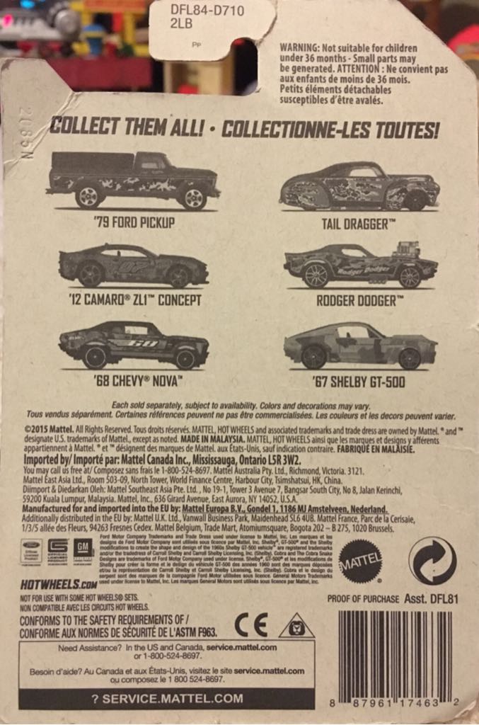 Camaro ZL1 Concept ‘12 - 2016 HW Camouflage toy car collectible - Main Image 2