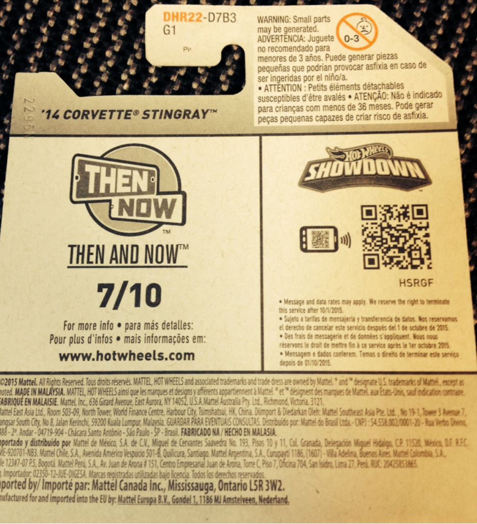 ’14 Corvette Stingray - THEN AND NOW toy car collectible - Main Image 2