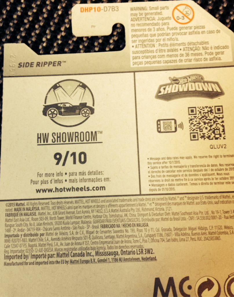 Side Ripper - 2016 - HW Showroom toy car collectible - Main Image 2