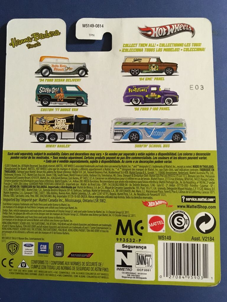 Hong Kong Phooey: ‘34 Ford Sedan Delivery - 2012 -HW Pop Culture - Hanna-Barbera toy car collectible - Main Image 2