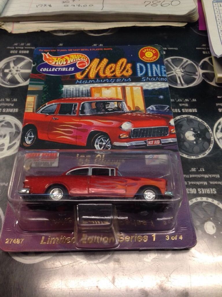55 chevy - mels dine toy car collectible - Main Image 1