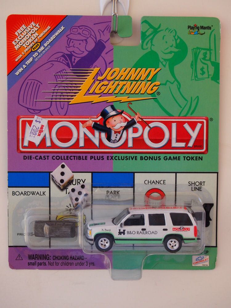 Johnny Lightning B&O Railroad - Monopoly toy car collectible - Main Image 1