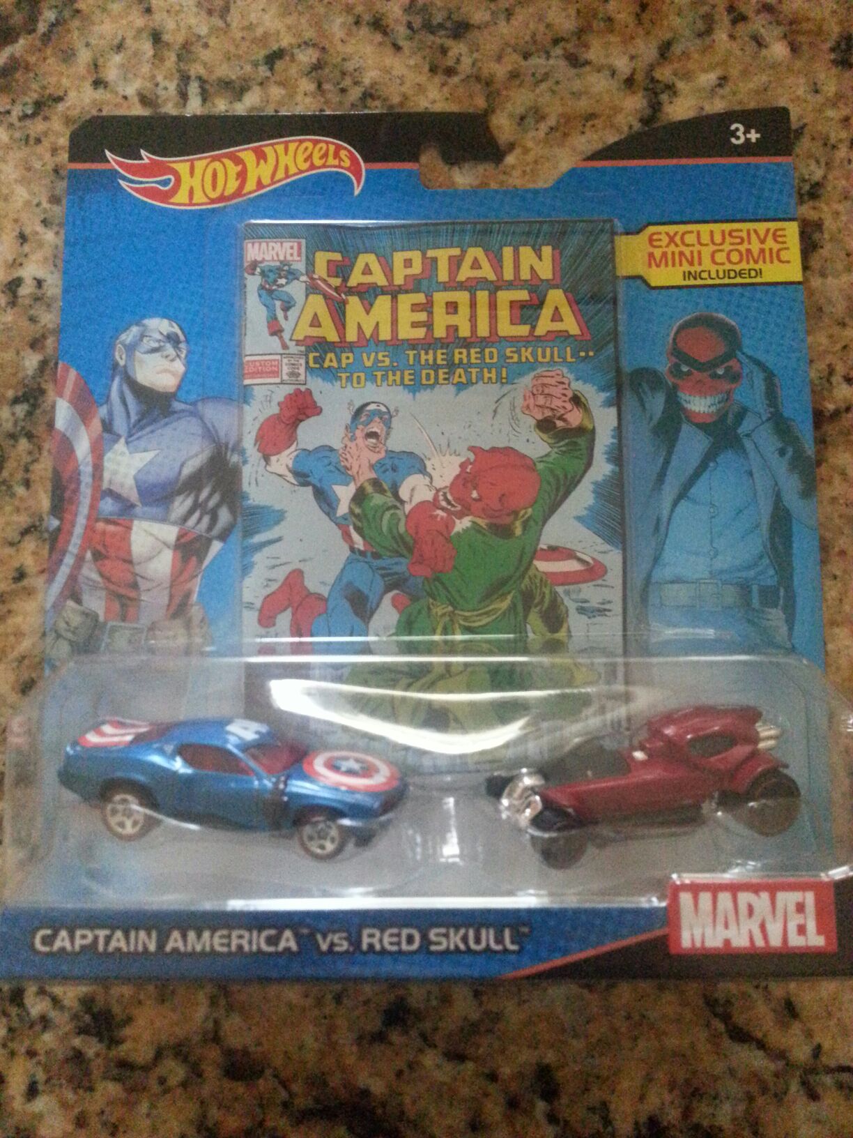 captian America vs red skull  toy car collectible - Main Image 1