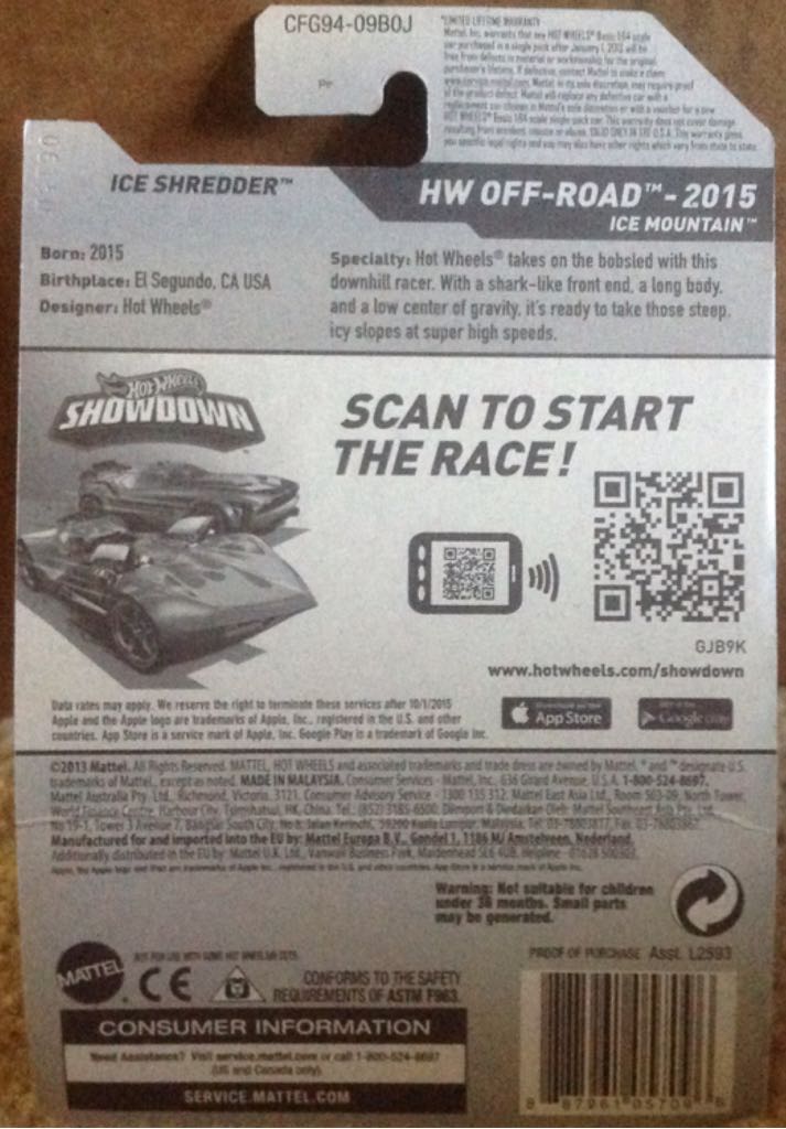 Ice Shredder - ’15 HW Off-Road toy car collectible - Main Image 2