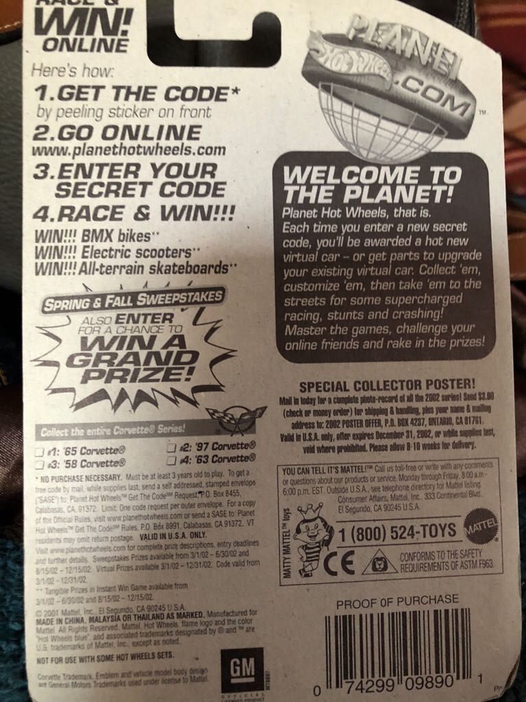 1965 Corvette  toy car collectible - Main Image 2