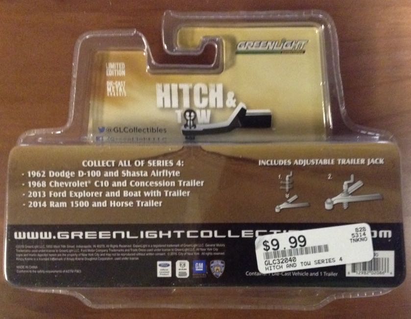 1962 Dodge D-100 and Shasta Airflyte - Greenlight - Hitch and Tow toy car collectible - Main Image 2