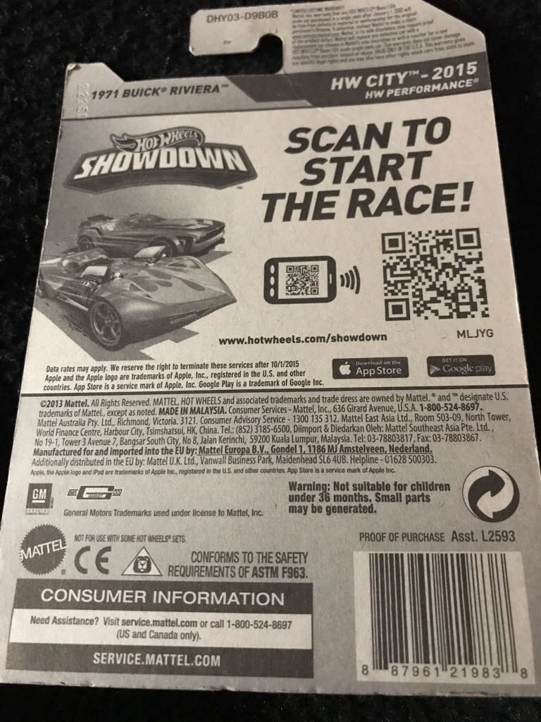 1971 Buick Riveria - 2015 Hw City toy car collectible - Main Image 2