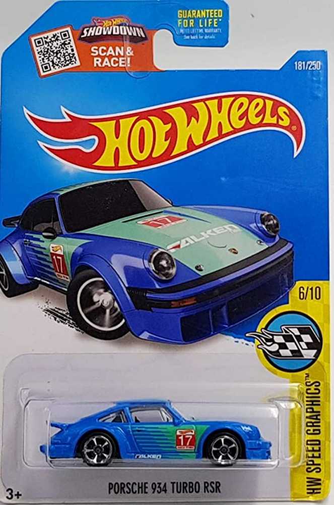 Porche 934 Turbo Rsr - HW Speed Graphics toy car collectible - Main Image 4