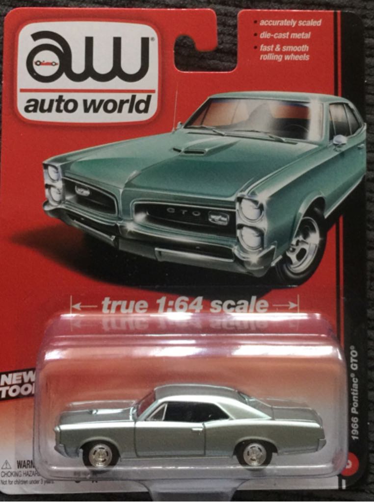 AW 1966 Pontiac GTO - Auto World toy car collectible - Main Image 1