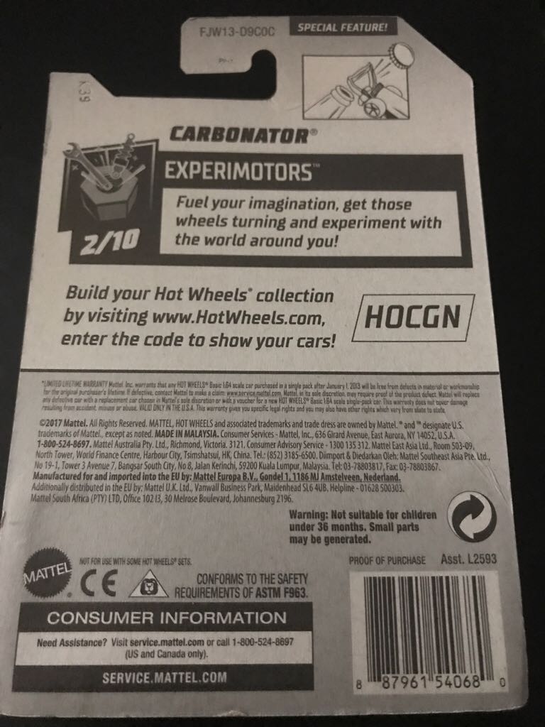 Carbonator - ’17 Experimotors toy car collectible - Main Image 2