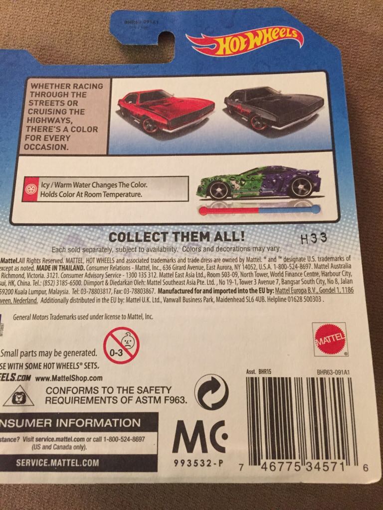 67 Camaro Color  - Color Shifters toy car collectible - Main Image 2