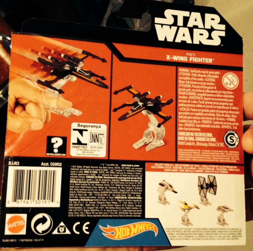 Hot Wheels Star Wars Poe’s X-Wing Fighter - Hot Wheels Starships toy car collectible - Main Image 2