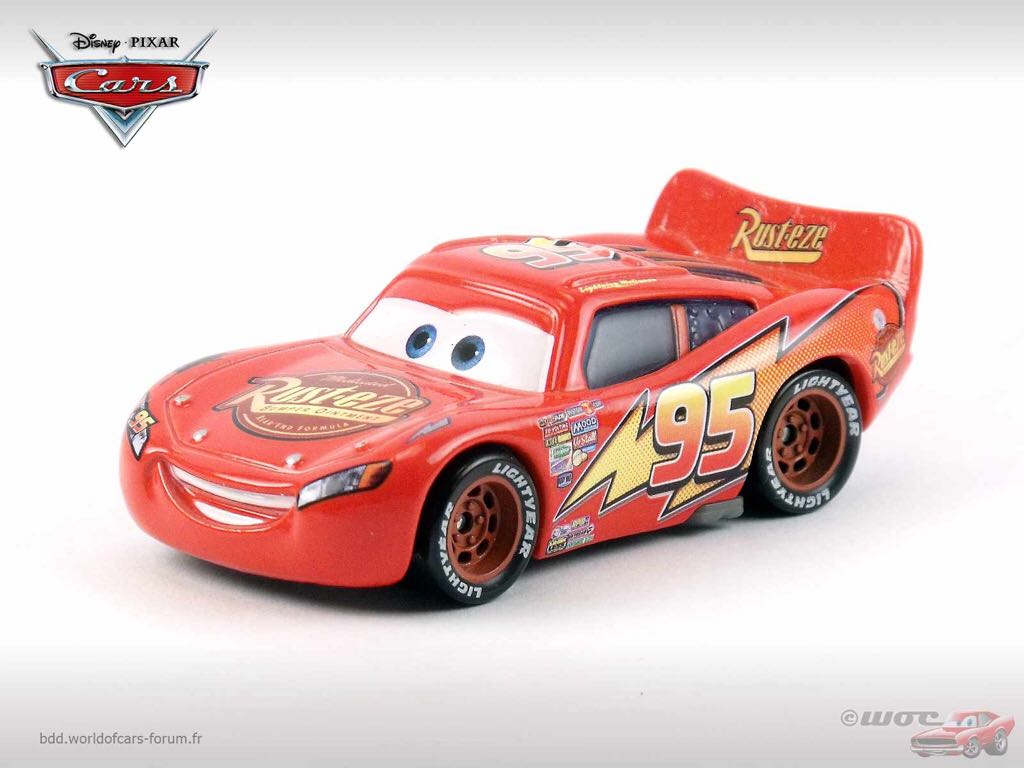 Tar Lightning McQueen - (2012 - RADIATOR SPRINGS CLASSICS) PACK OF 5 (5) toy car collectible - Main Image 2