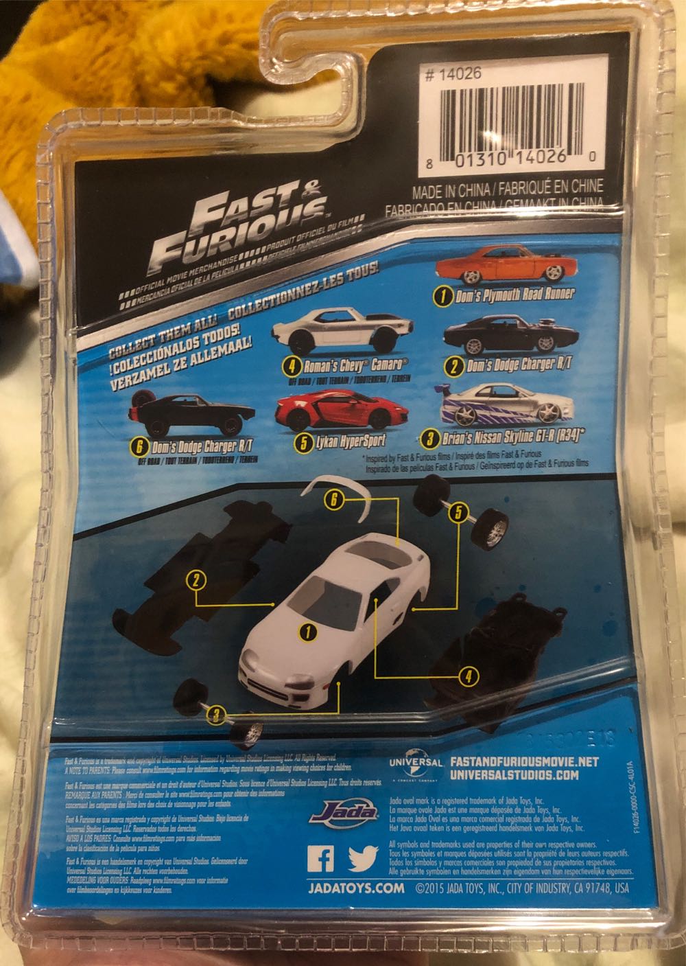 Brian’s 1999 Nissan Skyline GT-R - 2015 Greenlight Hollywood Series 10 toy car collectible - Main Image 2