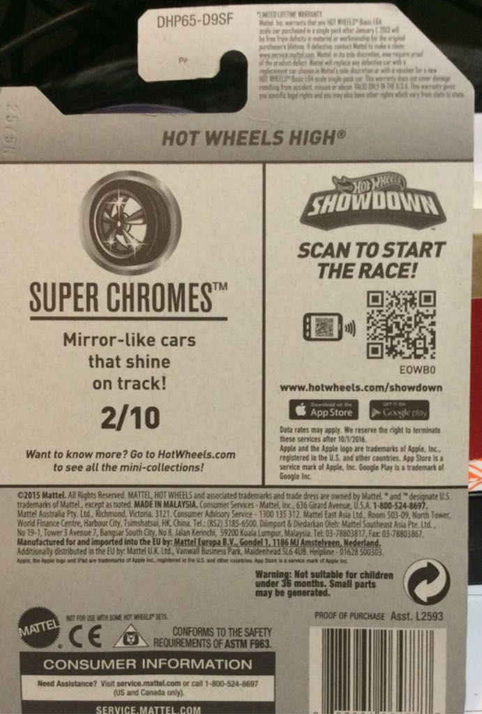 Hot Wheels High - 2016 - Super Chromes toy car collectible - Main Image 2