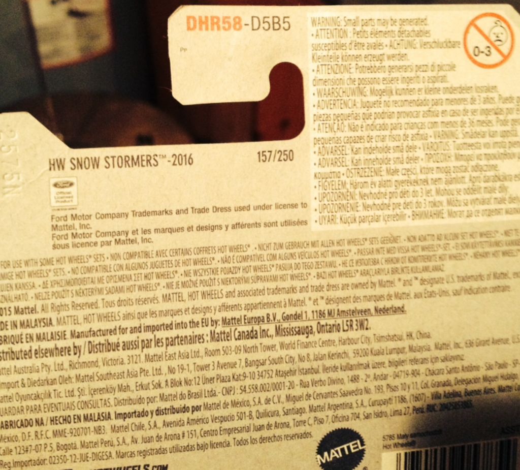 ’12 Ford Fiesta - HW Snow Stormers toy car collectible - Main Image 2