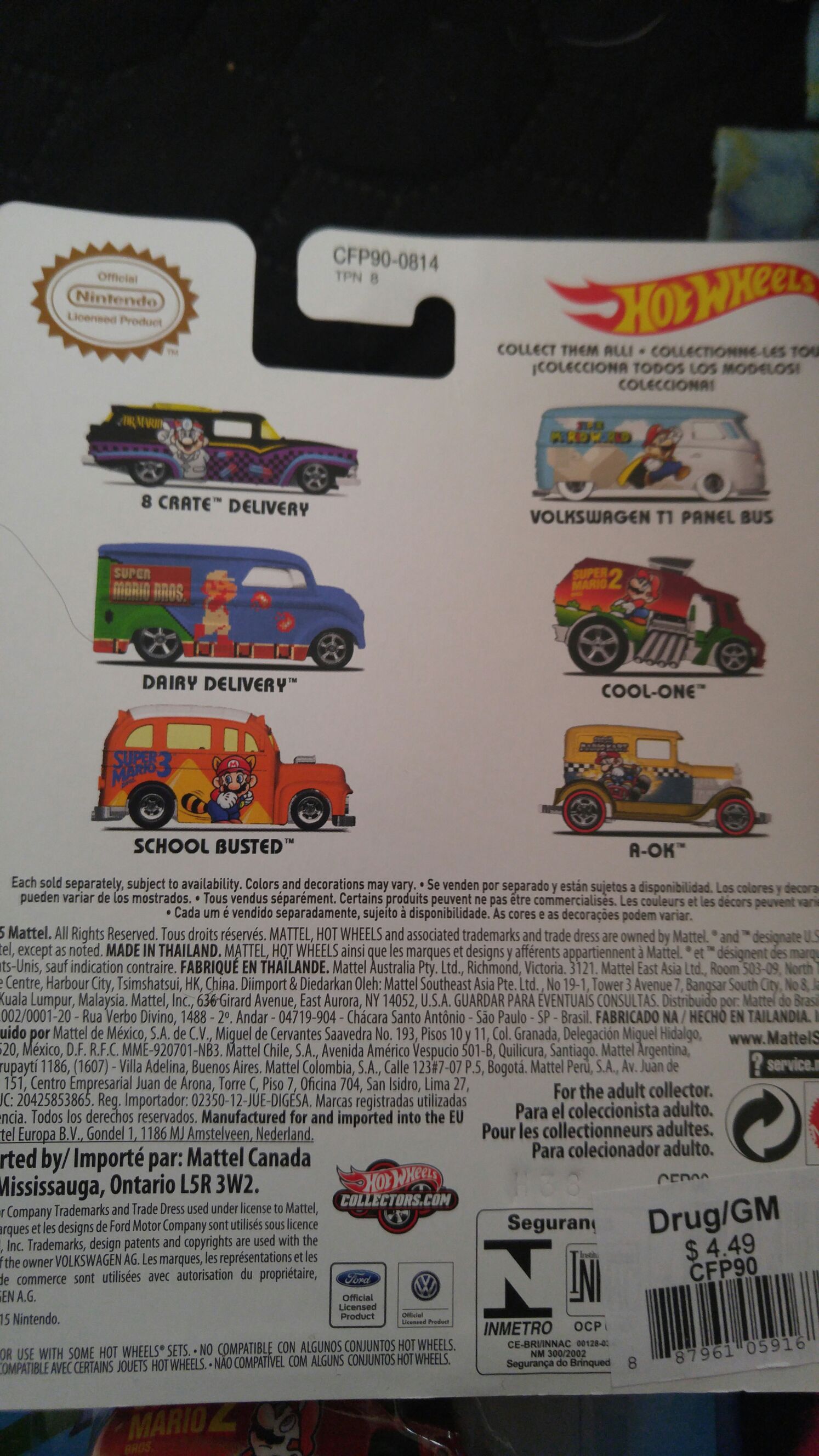 Super Mario 3 Bros-Mario School Busted - Pop Culture - Super Mario Bros. toy car collectible - Main Image 2