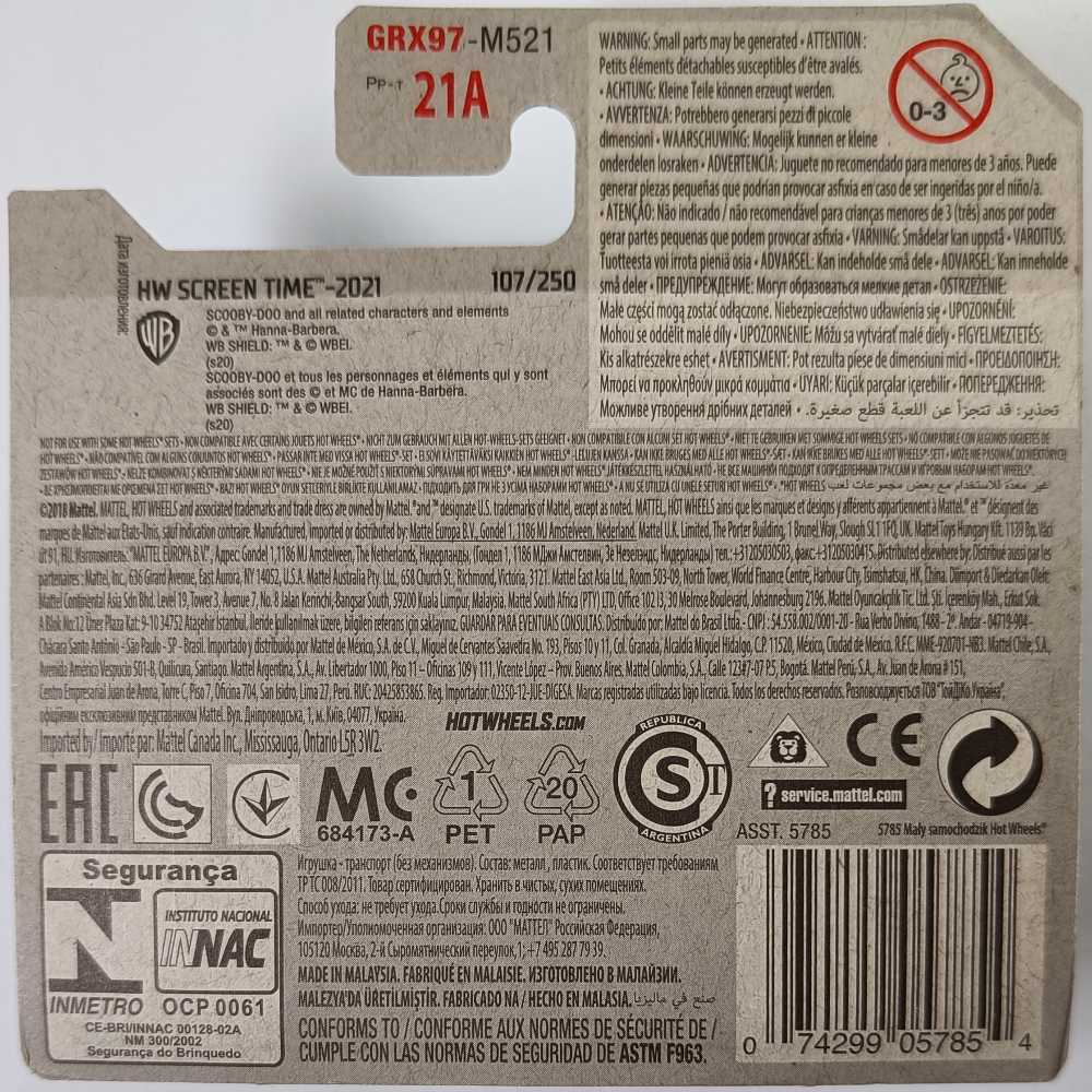 The Mystery Machine - HW Screen Time toy car collectible - Main Image 2