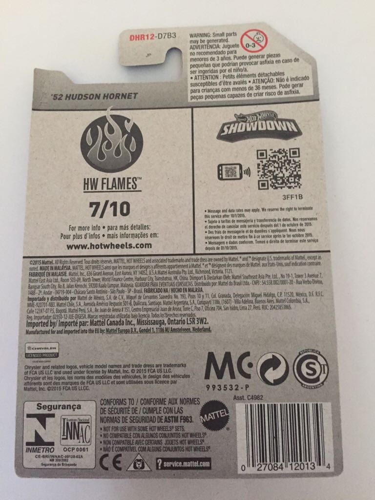 ’52 Hudson Hornet - HW Flames toy car collectible - Main Image 2