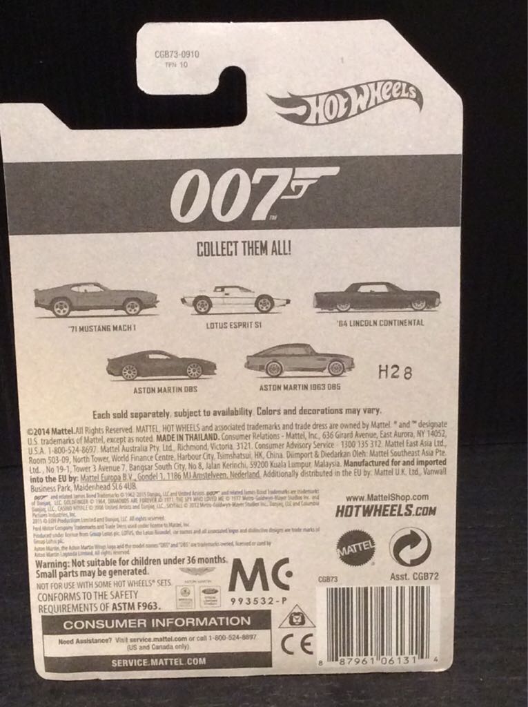 007 diamonds are forever - 007 James Bond toy car collectible - Main Image 2