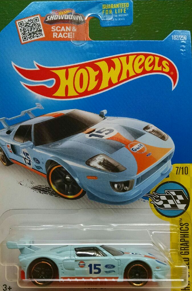 GULF #Ford GT - HW Speed Graphics toy car collectible - Main Image 1