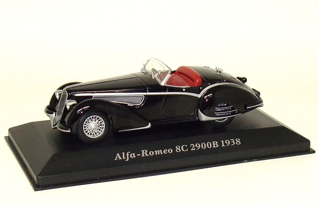 Alfa-Romeo 8C 2900B 1938, Coches De Epoca, Altaya, 1/43 - Los Mas Bellos Coches De Epoca toy car collectible - Main Image 1