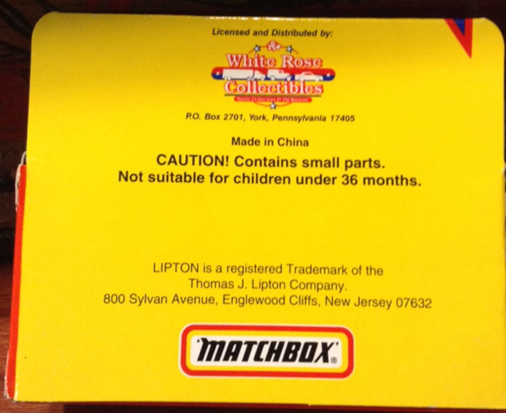 Lipton Tea Racing - Tyco toy car collectible - Main Image 2