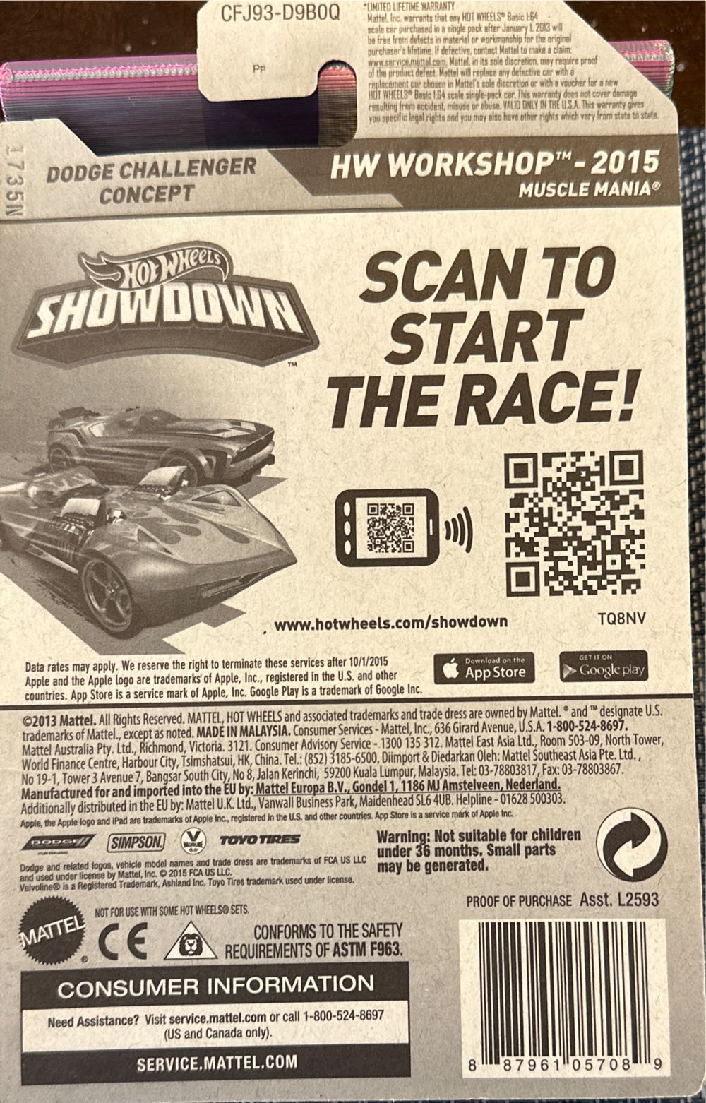 Challenger Concept - HW WORKSHOP toy car collectible - Main Image 3