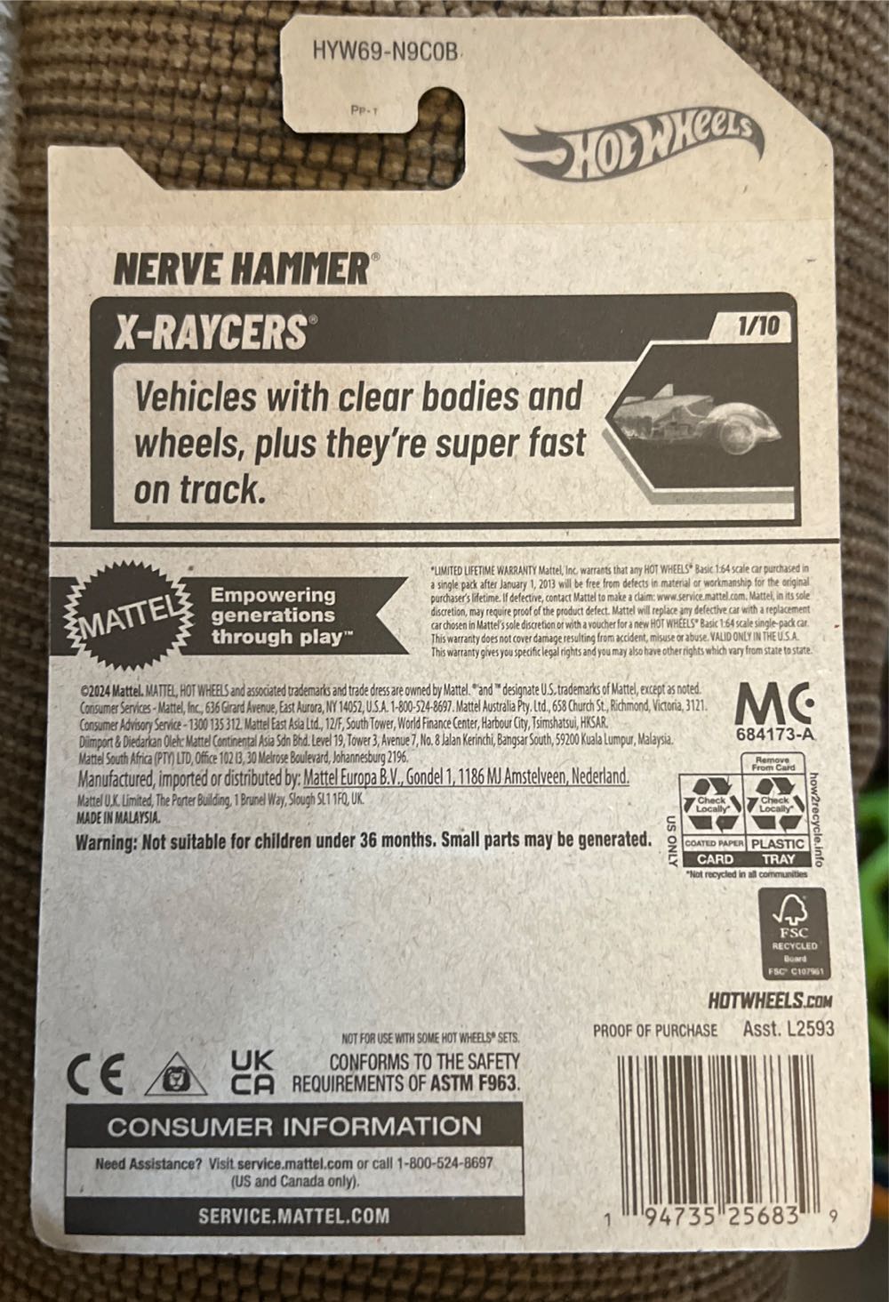 Nerve Hammer - 2024-X-RAYCERS toy car collectible - Main Image 2