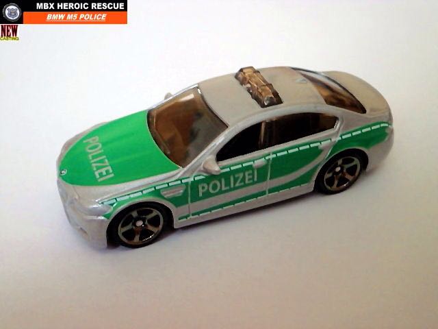 Matchbox BMW M5 Police - Best Of Matchbox toy car collectible - Main Image 2