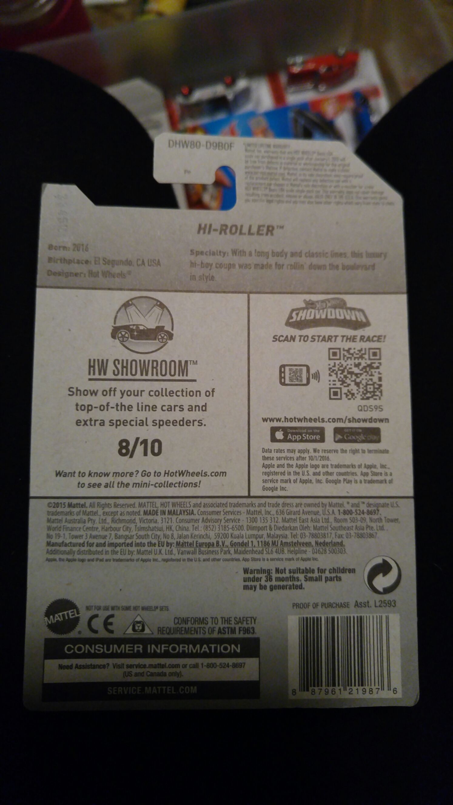 Hi-Roller - HW Showroom toy car collectible - Main Image 2