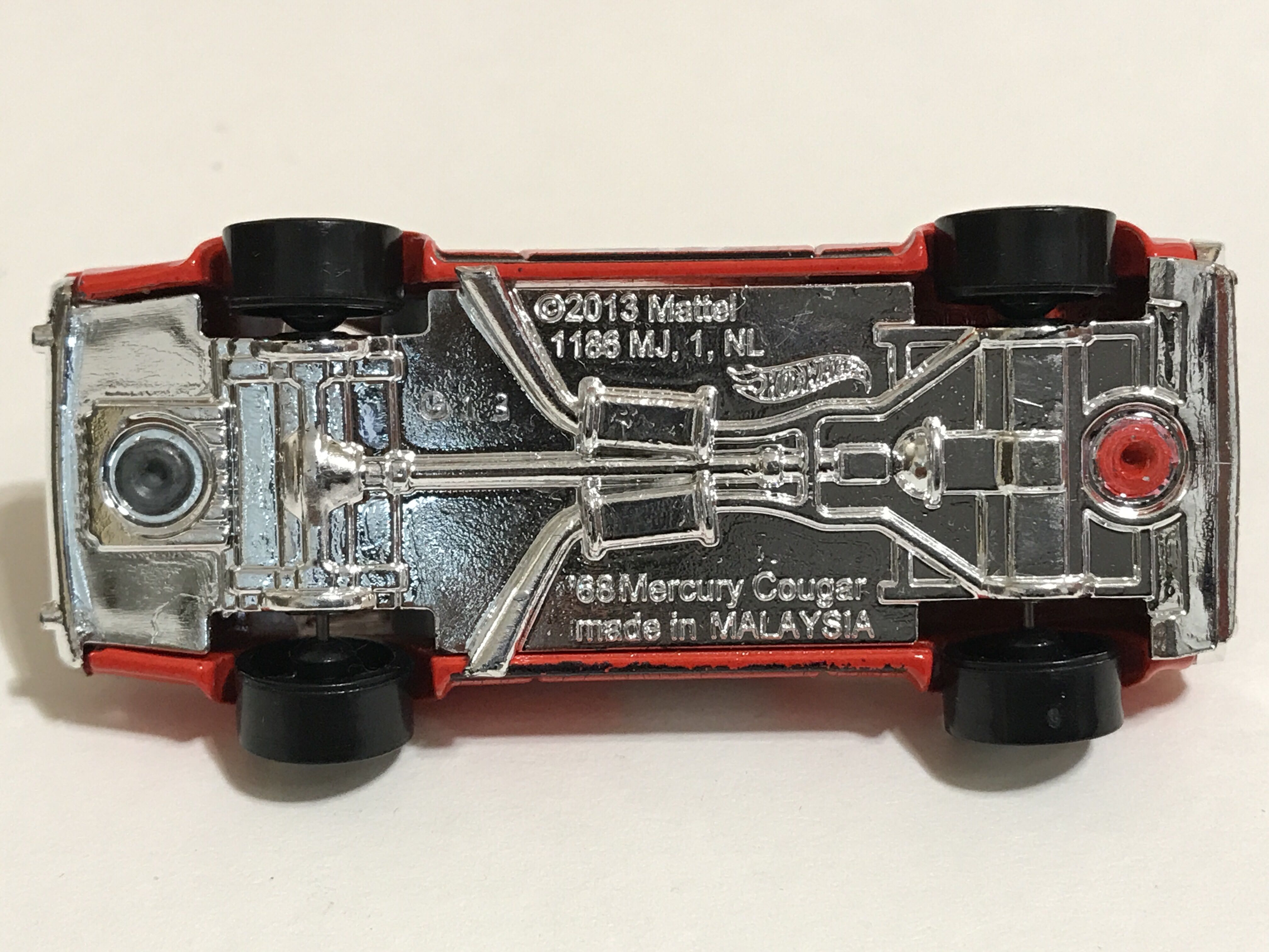 ’68 Mercury Cougar - 2014 - HW Race - Track Aces toy car collectible - Main Image 4