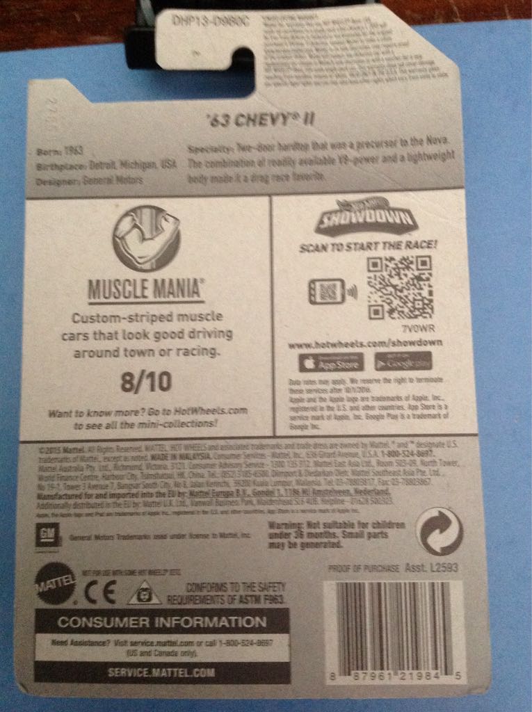 ’63 Chevy II - 2016 - Muacle Mania toy car collectible - Main Image 2