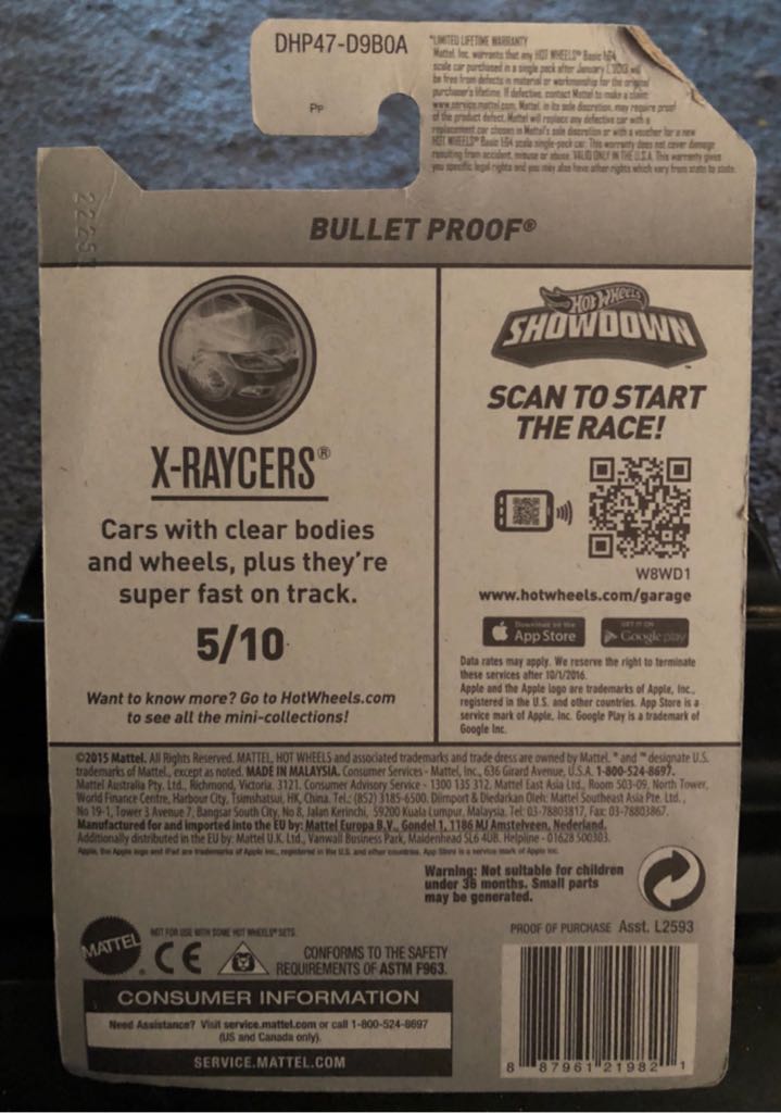 X-raycers Bullet Proof 5/10 - X-RAYCERS toy car collectible - Main Image 2